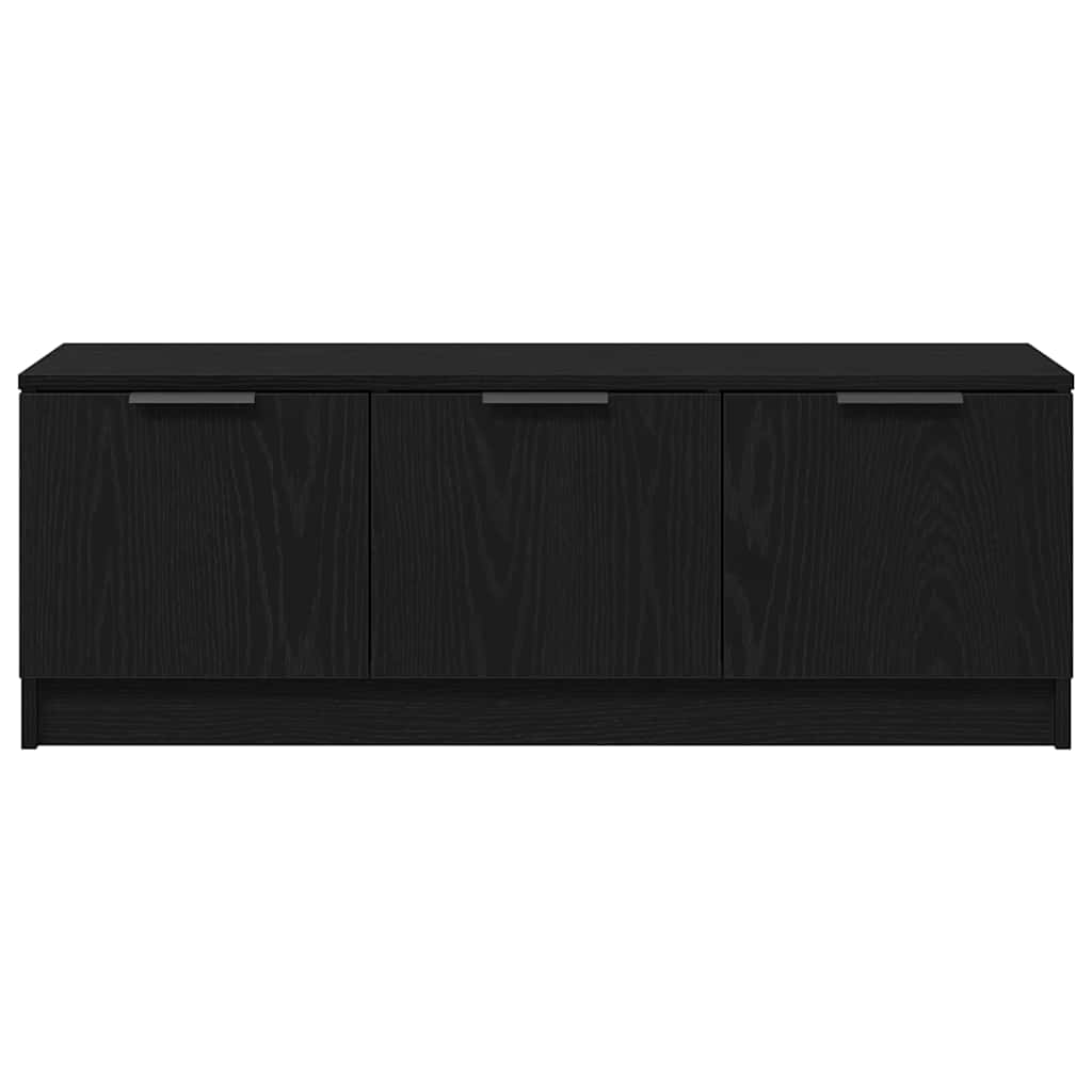 TV-skab Sort eg 102 x 35 x 36,5 cm Konstrueret træ