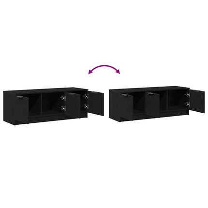 TV-skab 102 x 35 x 36,5 cm Sort eg Konstrueret træ