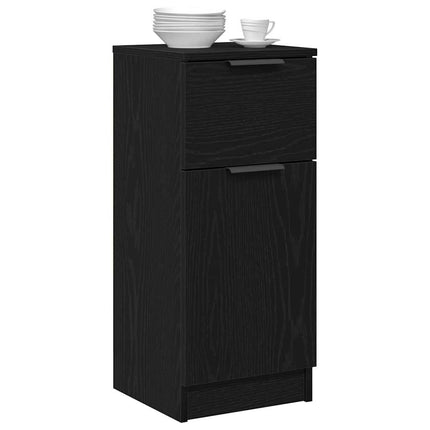 Sideboard Sort eg 30 x 30 x 70 cm Konstrueret træ