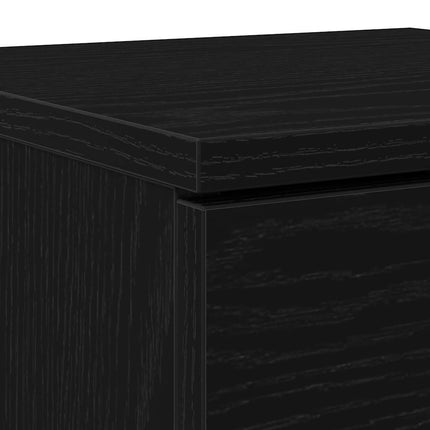 Sideboard Sort eg 30 x 30 x 70 cm Konstrueret træ