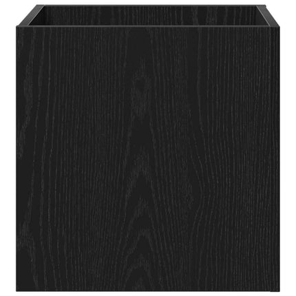 Blomsterkasse Sort eg 40 x 40 x 40 cm Konstrueret træ
