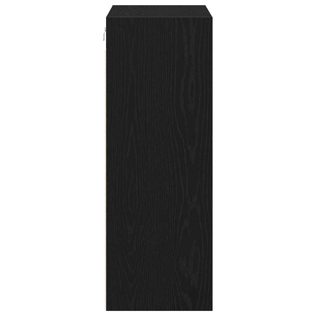 Hængende Vægskab Sort eg 69,5 x 32,5 x 90 cm Konstrueret træ