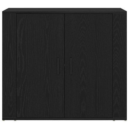 Sideboard Sort eg 80 x 33 x 70 cm Konstrueret træ
