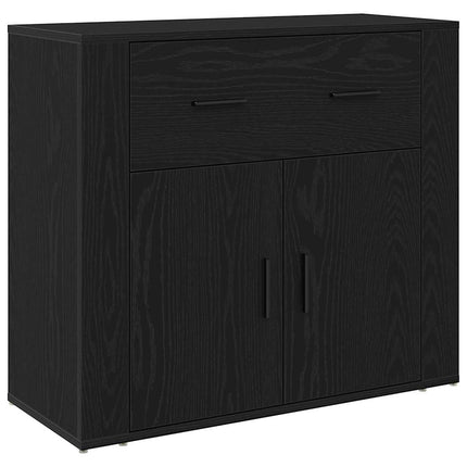 Sideboard Sort eg 80 x 33 x 70 cm Konstrueret træ