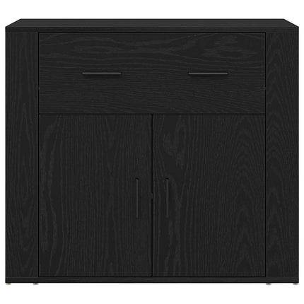 Sideboard Sort eg 80 x 33 x 70 cm Konstrueret træ