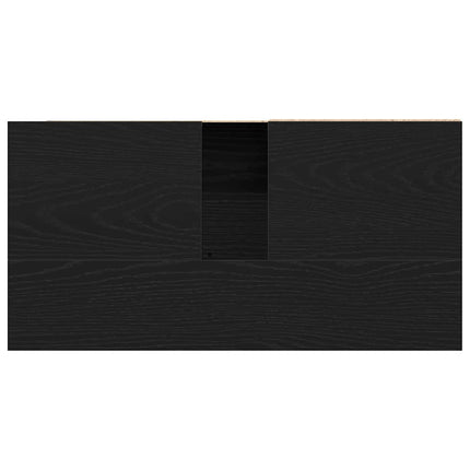 Badeværelsesskab Sort eg 65 x 33 x 60 cm Konstrueret træ