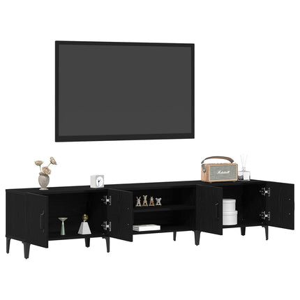 TV-skab 180 x 31,5 x 40 cm Sort eg Konstrueret træ