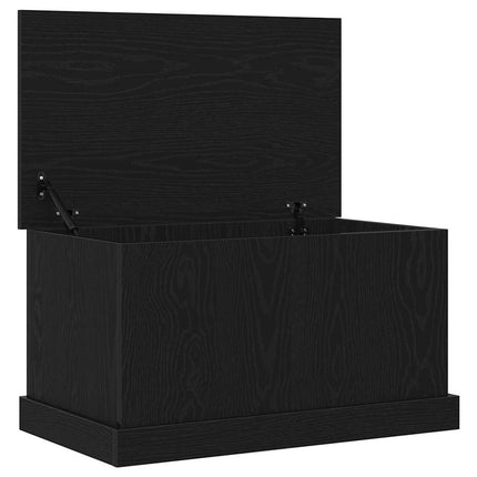 Opbevaringskasse Sort eg 70 x 40 x 38 cm Konstrueret træ