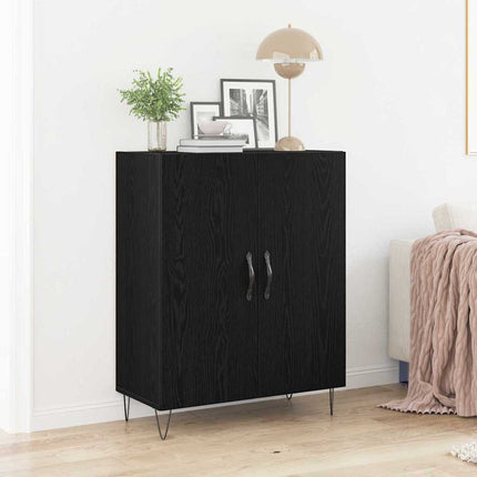 Sideboard Sort eg 69,5 x 34 x 90 cm Konstrueret træ