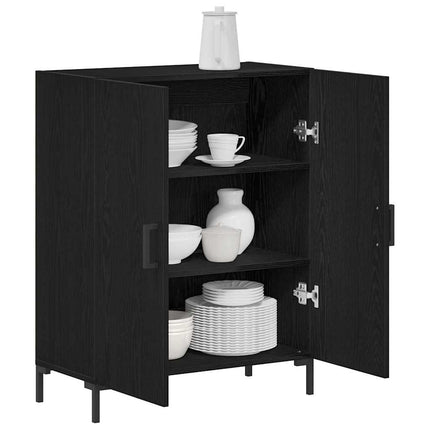 Sideboard Sort eg 69,5 x 34 x 90 cm Konstrueret træ