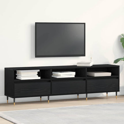 TV-skab 150 x 30 x 44,5 cm Sort eg Konstrueret træ