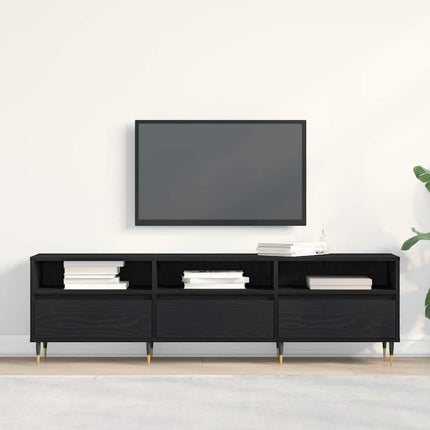 TV-skab 150 x 30 x 44,5 cm Sort eg Konstrueret træ