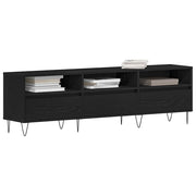 TV-skab med skuffe Sort eg 150 x 30 x 44,5 cm Konstrueret træ