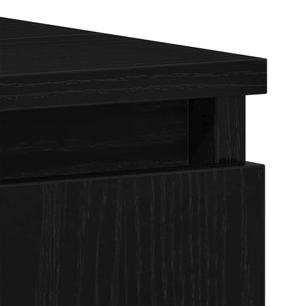 Badeværelsesskab Sort eg 65 x 33 x 60 cm Konstrueret træ