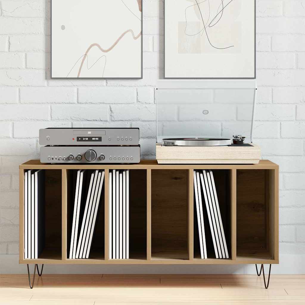 Pladeskab med hylde artisan eg 100 x 38 x 48 cm Konstrueret træ