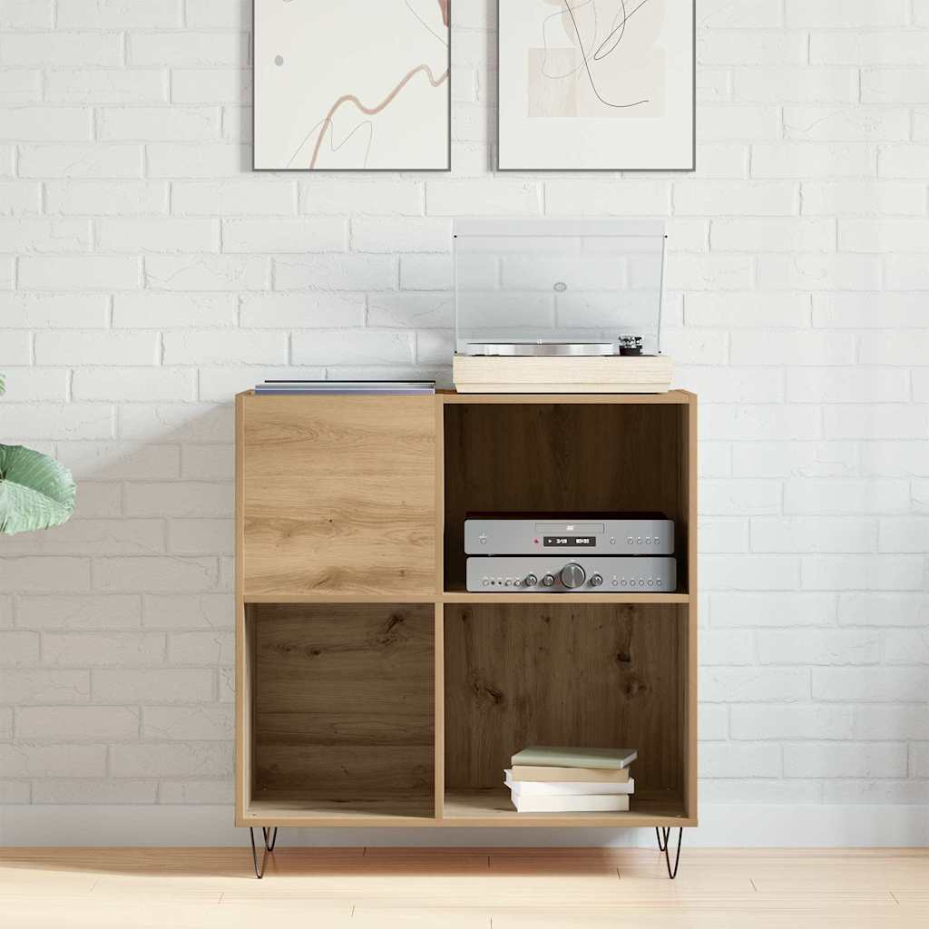 Pladeskab med hylde artisan eg 85 x 38 x 89 cm Konstrueret træ