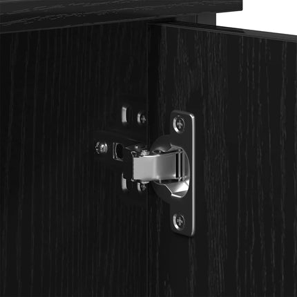 TV-møbelsæt 101 x 35 x 65 cm Sort eg Konstrueret træ