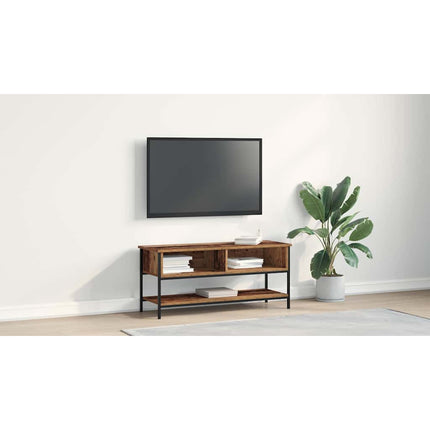 TV-møbelsæt 100 x 35 x 45 cm Gammelt træ Konstrueret træ