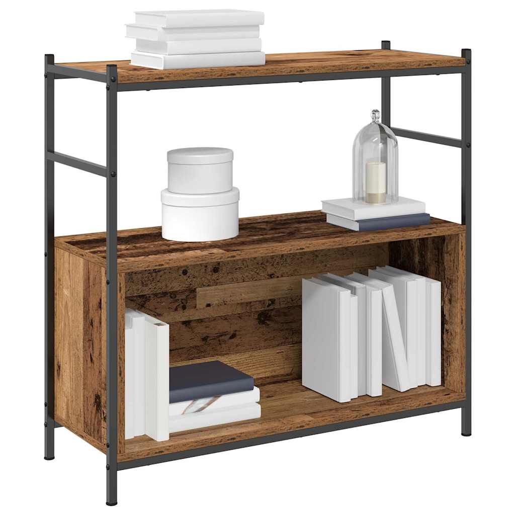 Bogreol Røget eg 80 x 30 x 78,5 cm Konstrueret træ billede