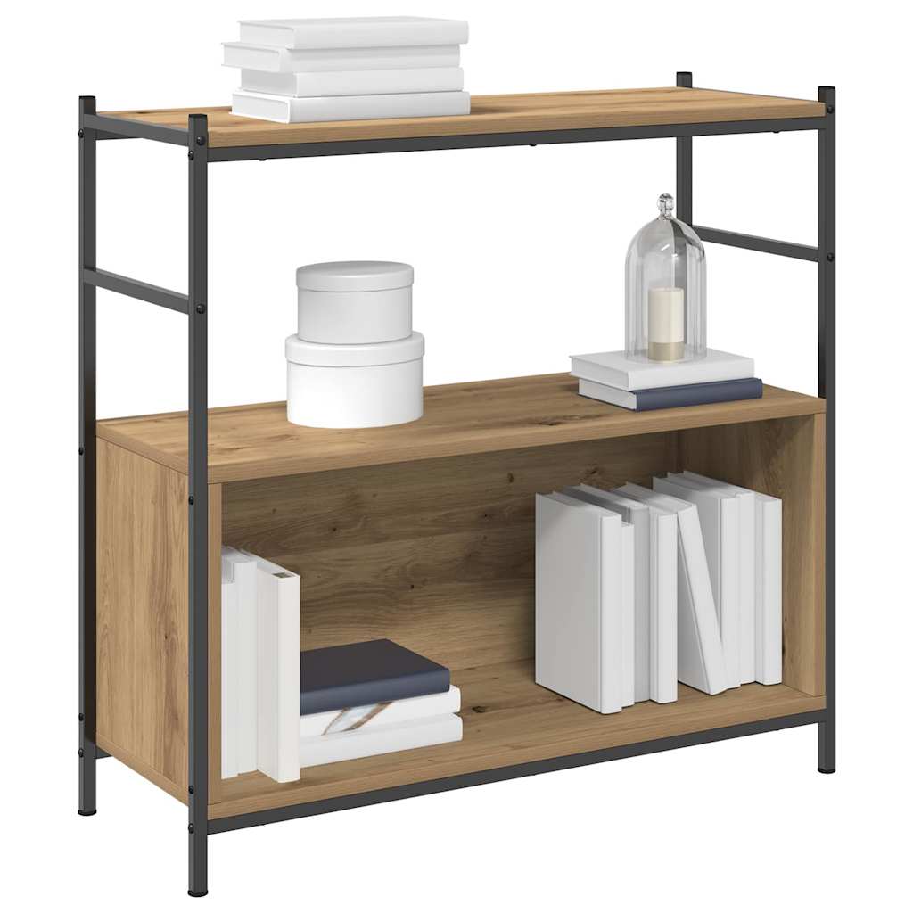 Bogreol Artisan Egetræ 80 x 30 x 78,5 cm Konstrueret træ billede