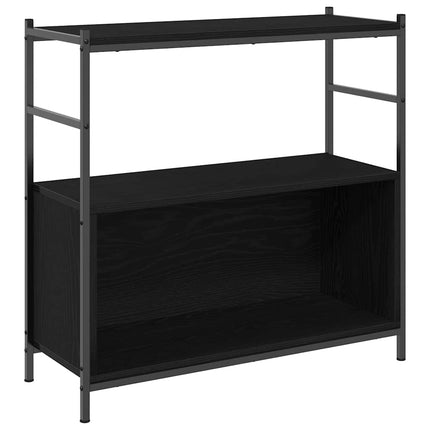 Bogreol 80 x 30 x 78,5 cm Konstrueret træ Sort eg