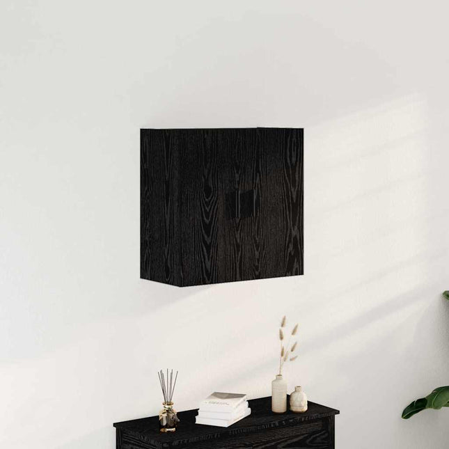 Væghængt skab Sort eg 60 x 31 x 60 cm Konstrueret træ