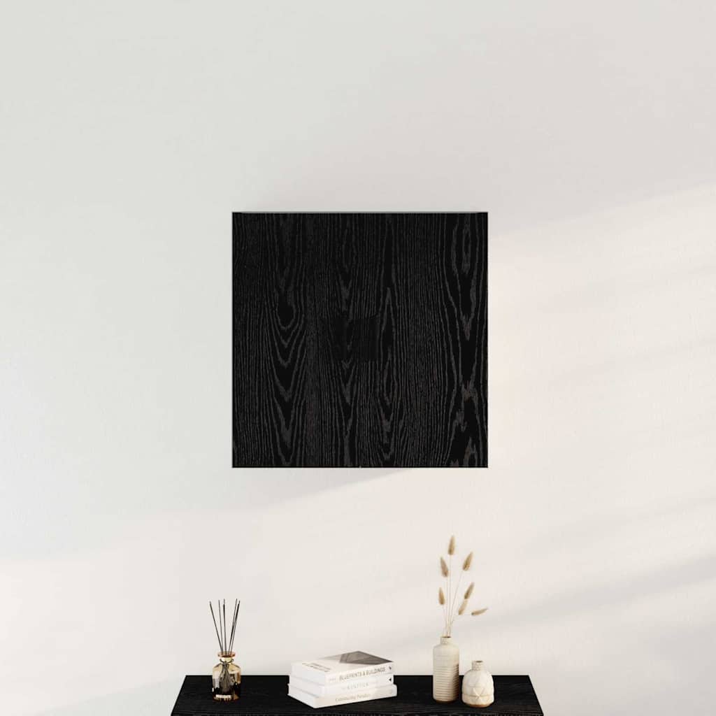 Væghængt skab Sort eg 60 x 31 x 60 cm Konstrueret træ