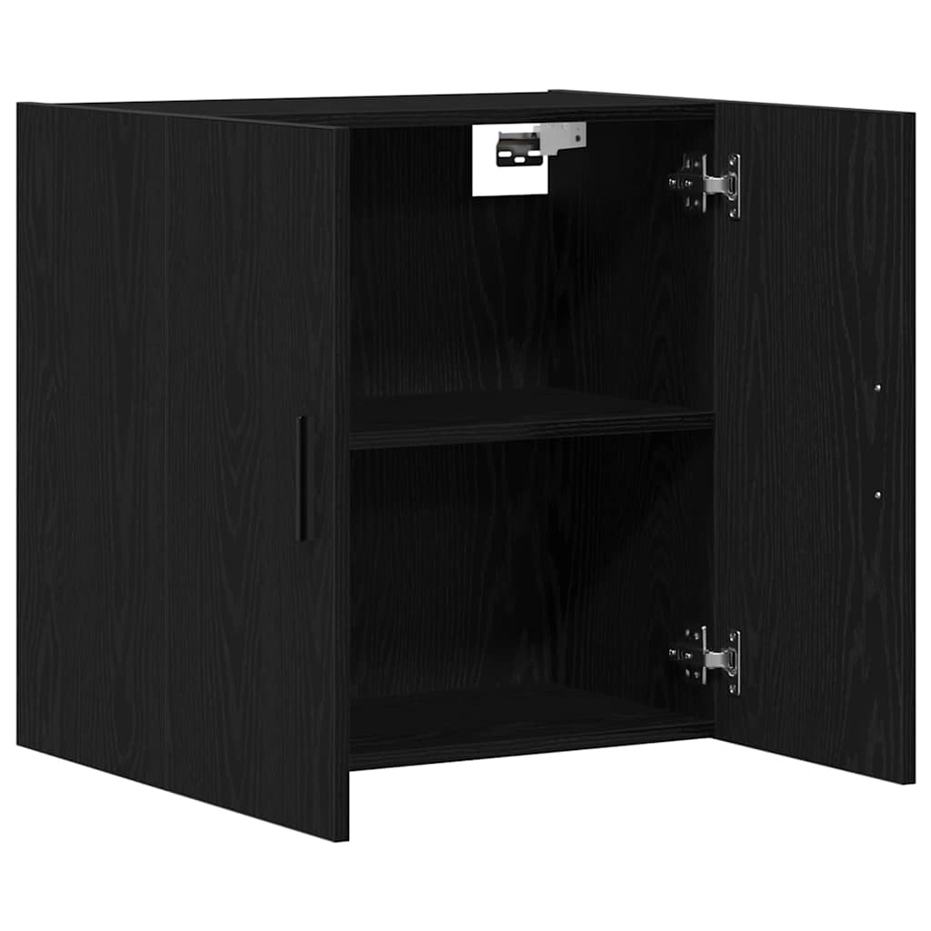 Væghængt skab Sort eg 60 x 31 x 60 cm Konstrueret træ
