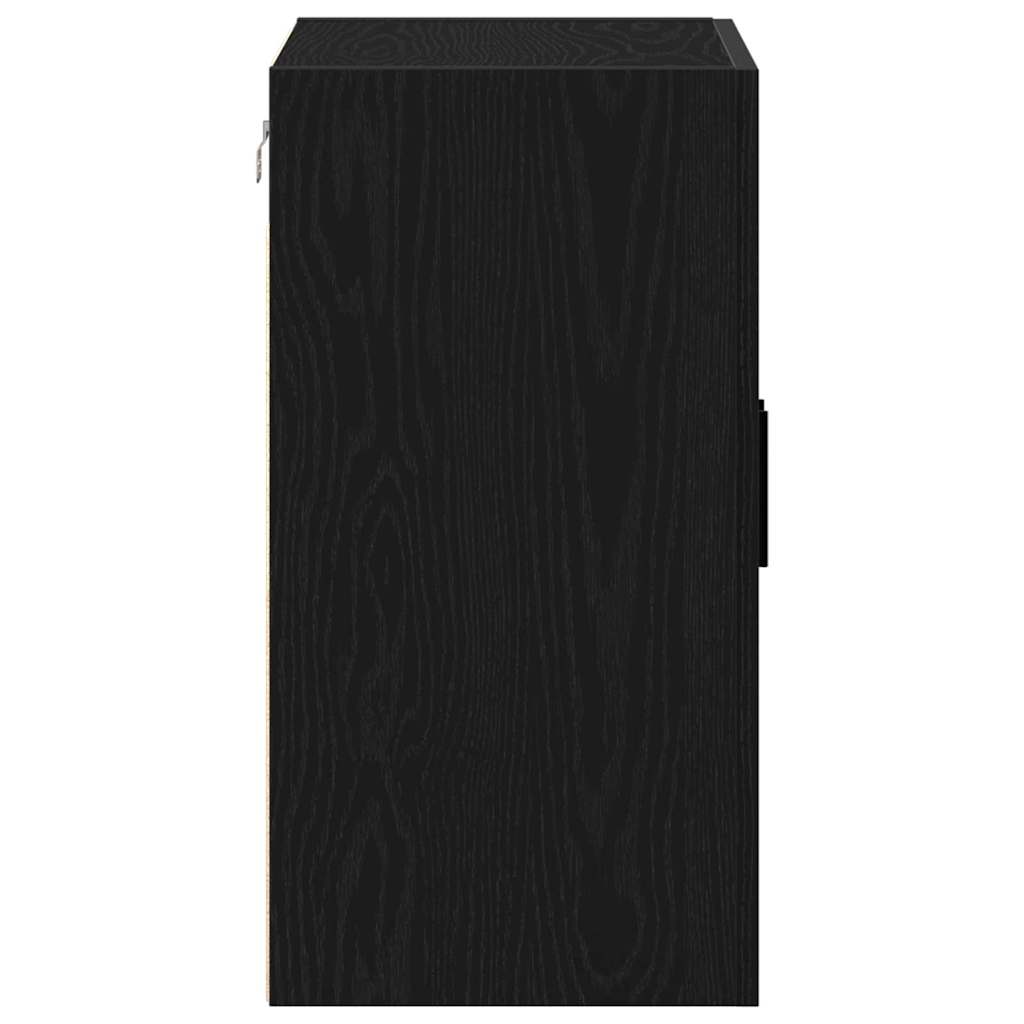 Væghængt skab Sort eg 60 x 31 x 60 cm Konstrueret træ