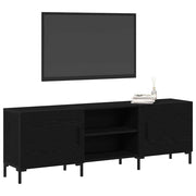 TV-møbelsæt Sort eg 150 x 30 x 50 cm Konstrueret træ