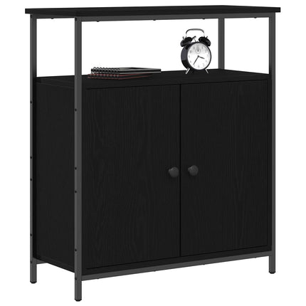 Sideboard Sort eg 70 x 30 x 80 cm Konstrueret træ