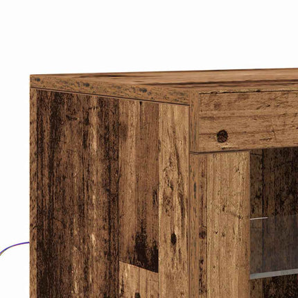 LED Sideboard Brun 41 x 37 x 100 cm Konstrueret træ