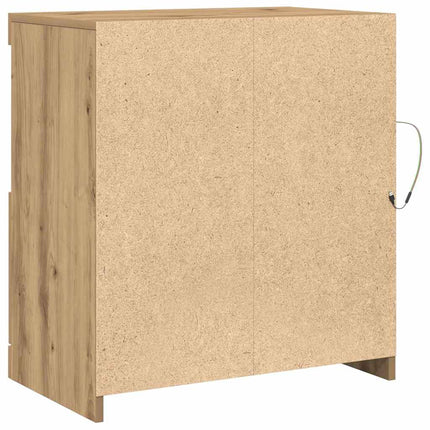 LED Sideboard Brun 60,5 x 37 x 67 cm Konstrueret træ