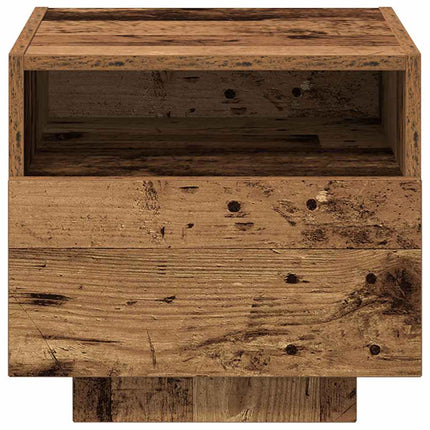 Natskab 2 stk. Gammelt træ 40 x 39 x 37 cm Konstrueret træ