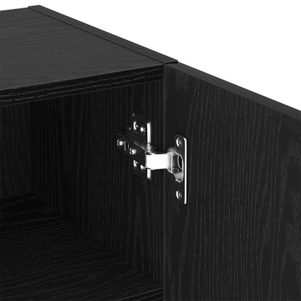 TV-møbelsæt 40,5 x 30 x 102 cm Sort eg Konstrueret træ
