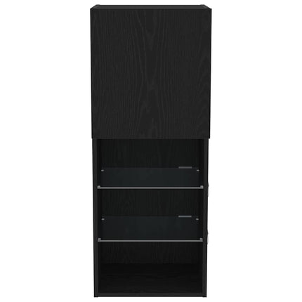 TV-møbelsæt 40,5 x 30 x 102 cm Sort eg Konstrueret træ