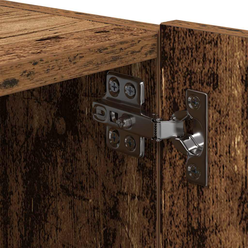 TV vægskab 2 pcs Gammelt træ 80 x 35 x 31 cm Konstrueret træ