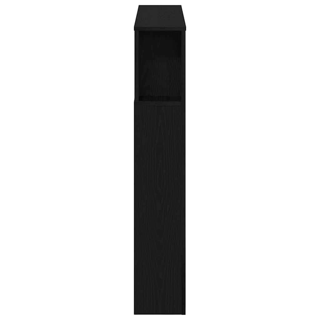 LED sengegavl Sort eg 100 x 18,5 x 103,5 cm Konstrueret træ
