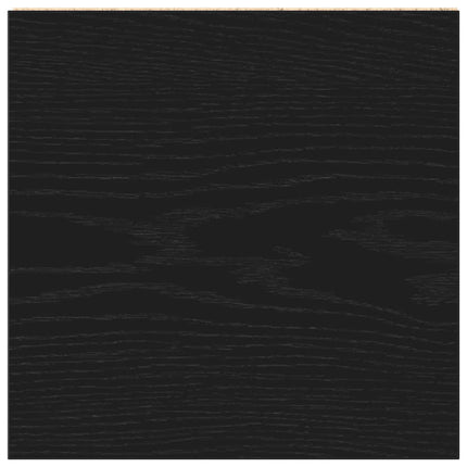 badeværelsesskab 30x30x183,5 cm konstrueret træ sort-eg