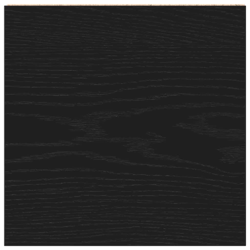 badeværelsesskab 30x30x183,5 cm konstrueret træ sort-eg