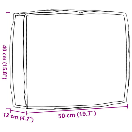 Pude Antracit 50 x 40 x 12 cm Oxford stof