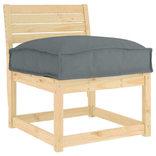 Pude Oxford stof Antracit 50 x 50 x 12 cm