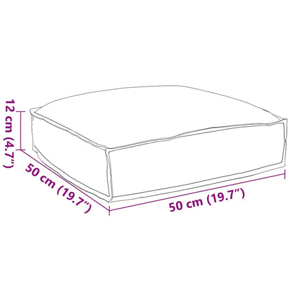 Pude Vinrød 50 x 50 x 12 cm Oxford stof