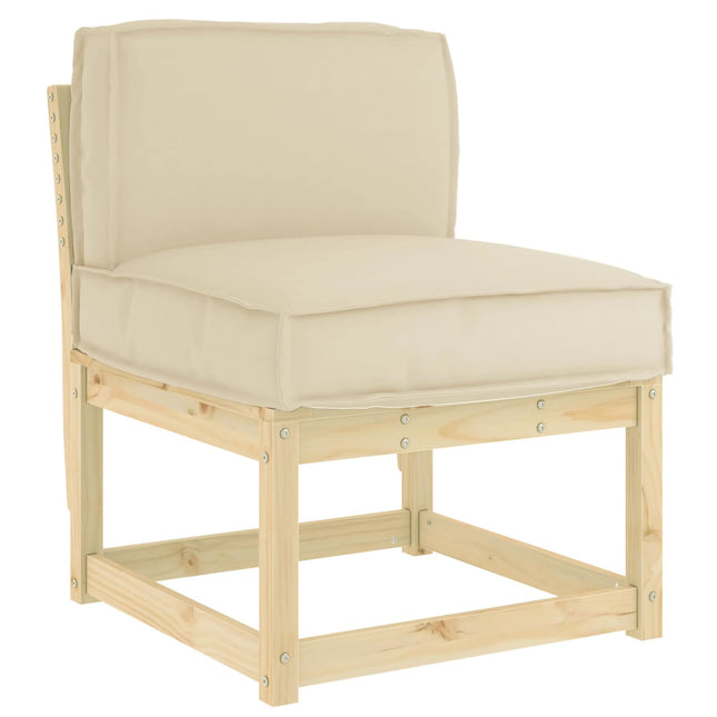 Pude Beige 60 x 40 x 12 cm Oxford stof