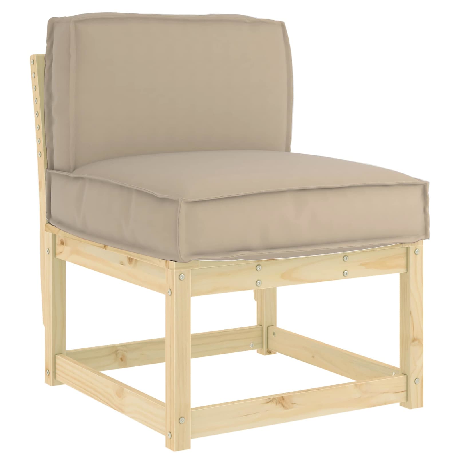 Pude Gråbrun 60 x 40 x 12 cm Oxford stof