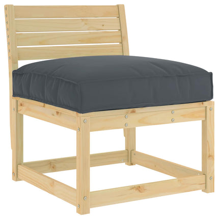Pude Oxford stof Antracit 70 x 70 x 12 cm