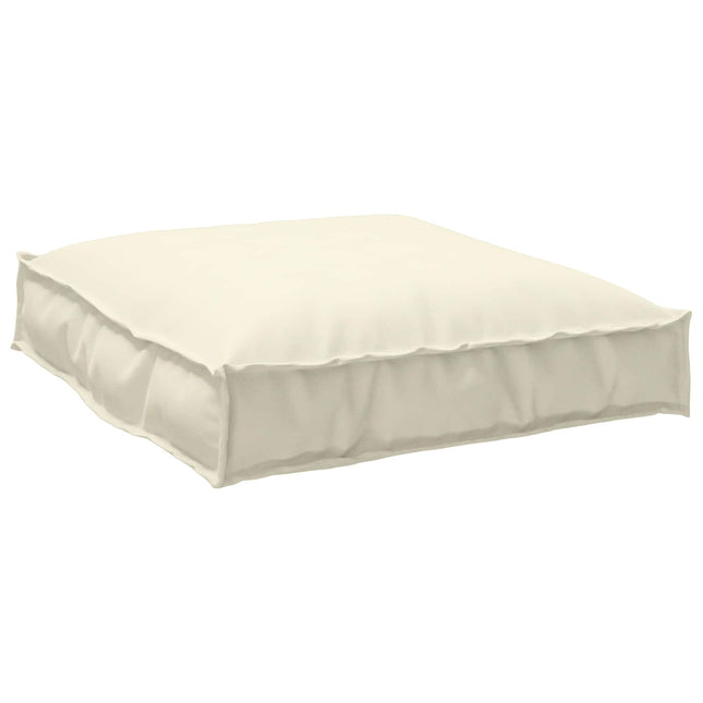 Pude Creme 70 x 70 x 12 cm Oxford stof