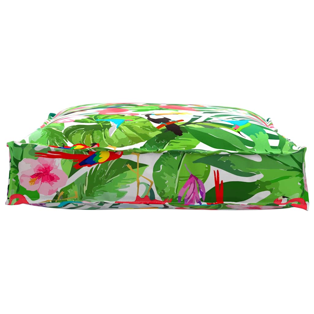 Pude Blomstret Flerfarvet 70 x 70 x 12 cm Oxford stof