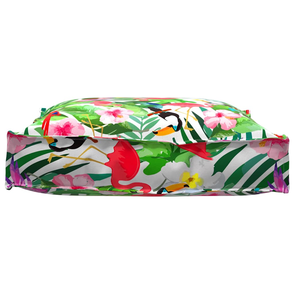 Pude Blomstret Flerfarvet 70 x 70 x 12 cm Oxford stof