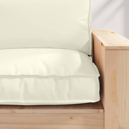 Pude Creme 80 x 80 x 12 cm Oxford stof